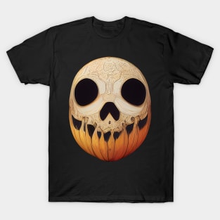 Pumpkin Skull Halloween T-Shirt